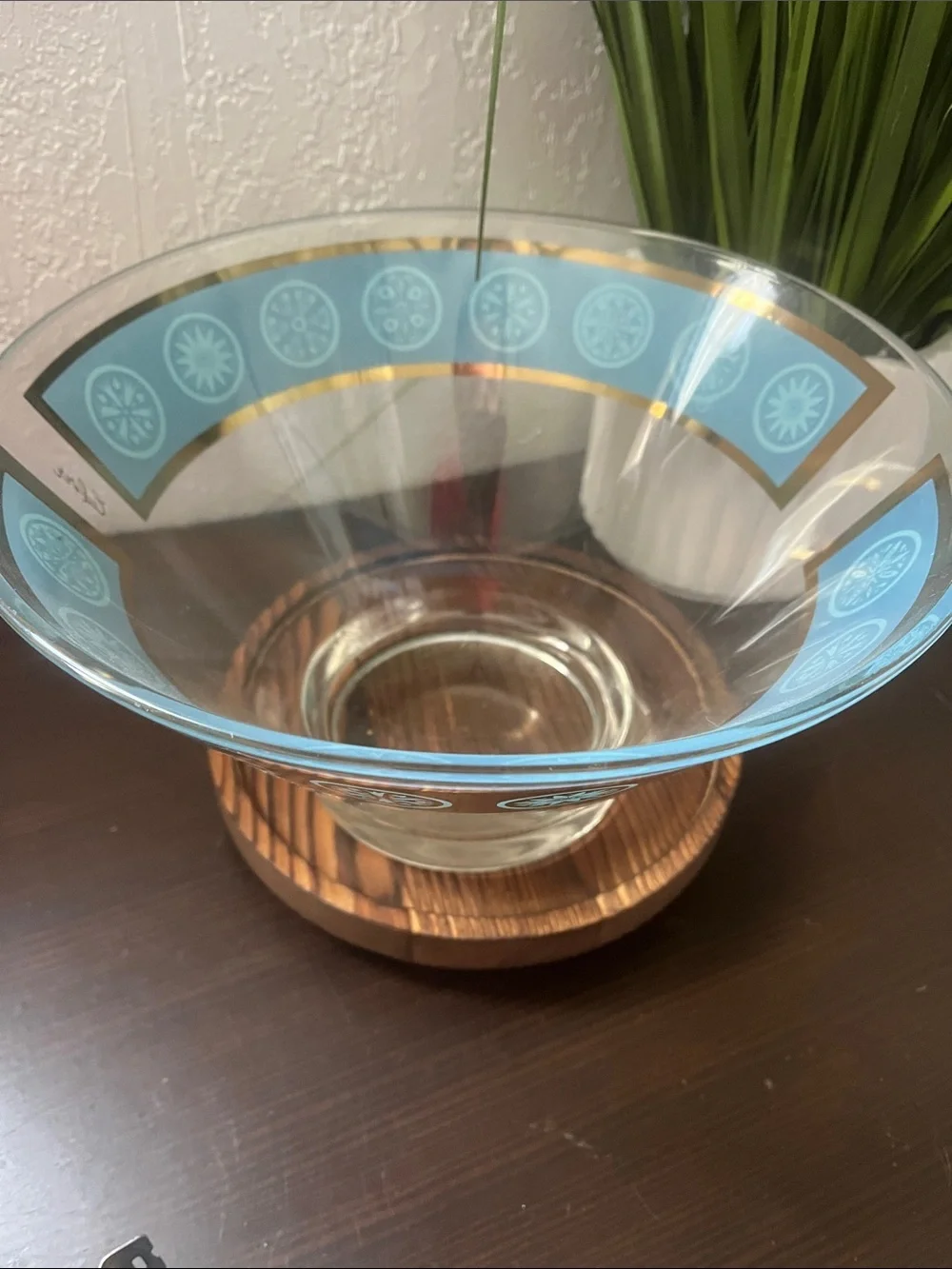Vintage Culver Glass Chip Bowl – Mid Century Modern 1960s Retro Design